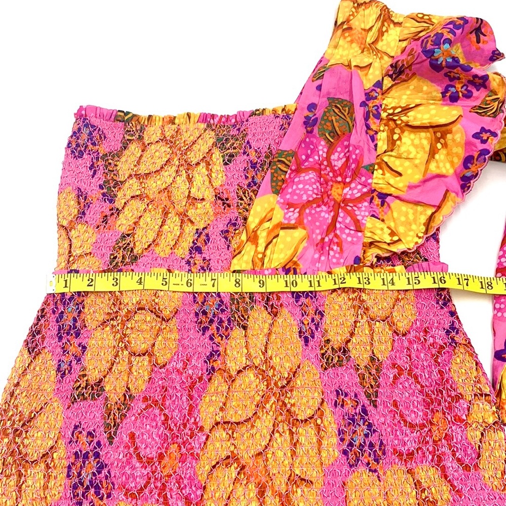 NWT Farm Rio Flowers Garden One Shoulder Mini Dress Size XL - Picture 12 of 15